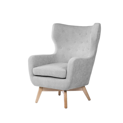 FAUTEUIL LISBONNE GRIS CLAIR