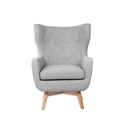 FAUTEUIL LISBONNE GRIS CLAIR